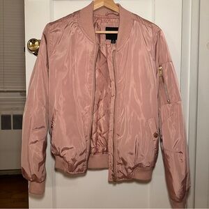 Miss London Blush Bomber Jacket